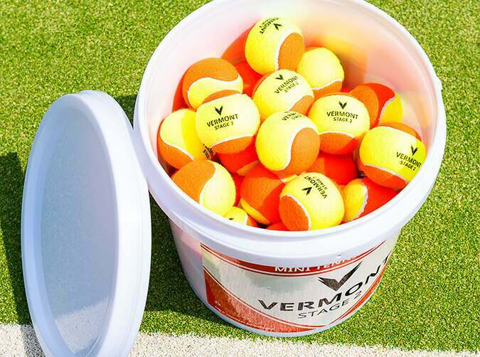 Vermont mini orange tennis balls