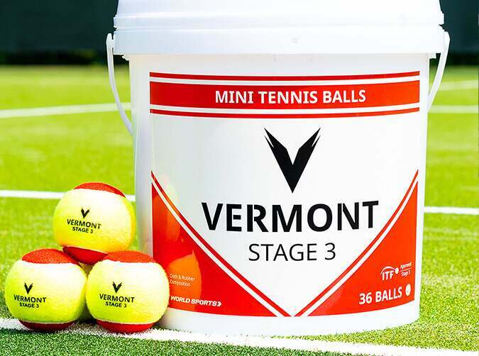 Vermont mini red tennis balls